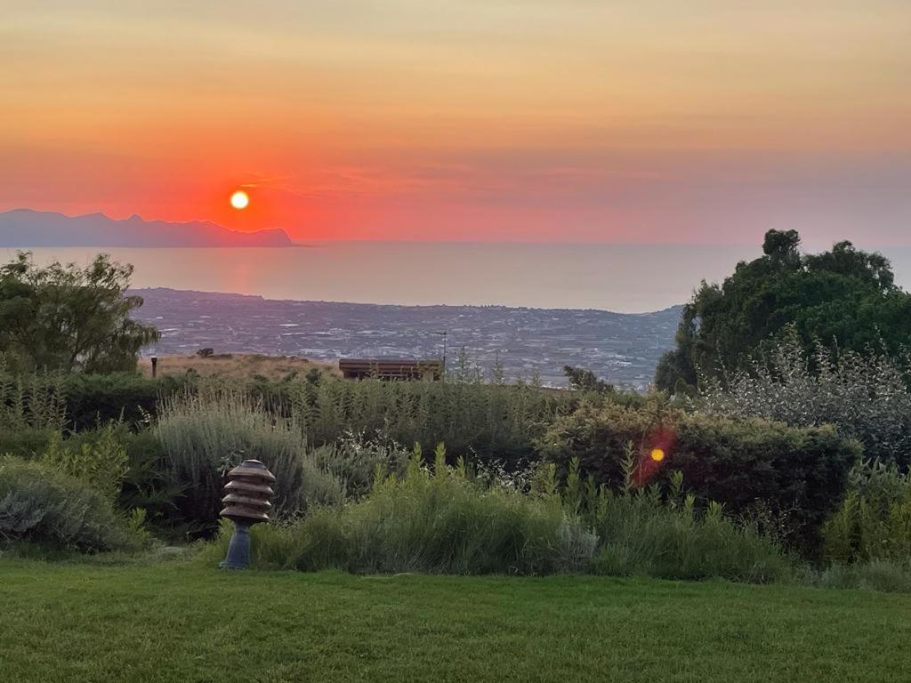 Villa Siciliana Con Piscina E Vista Panoramica Sul Mare Borgetto Zewnętrze zdjęcie