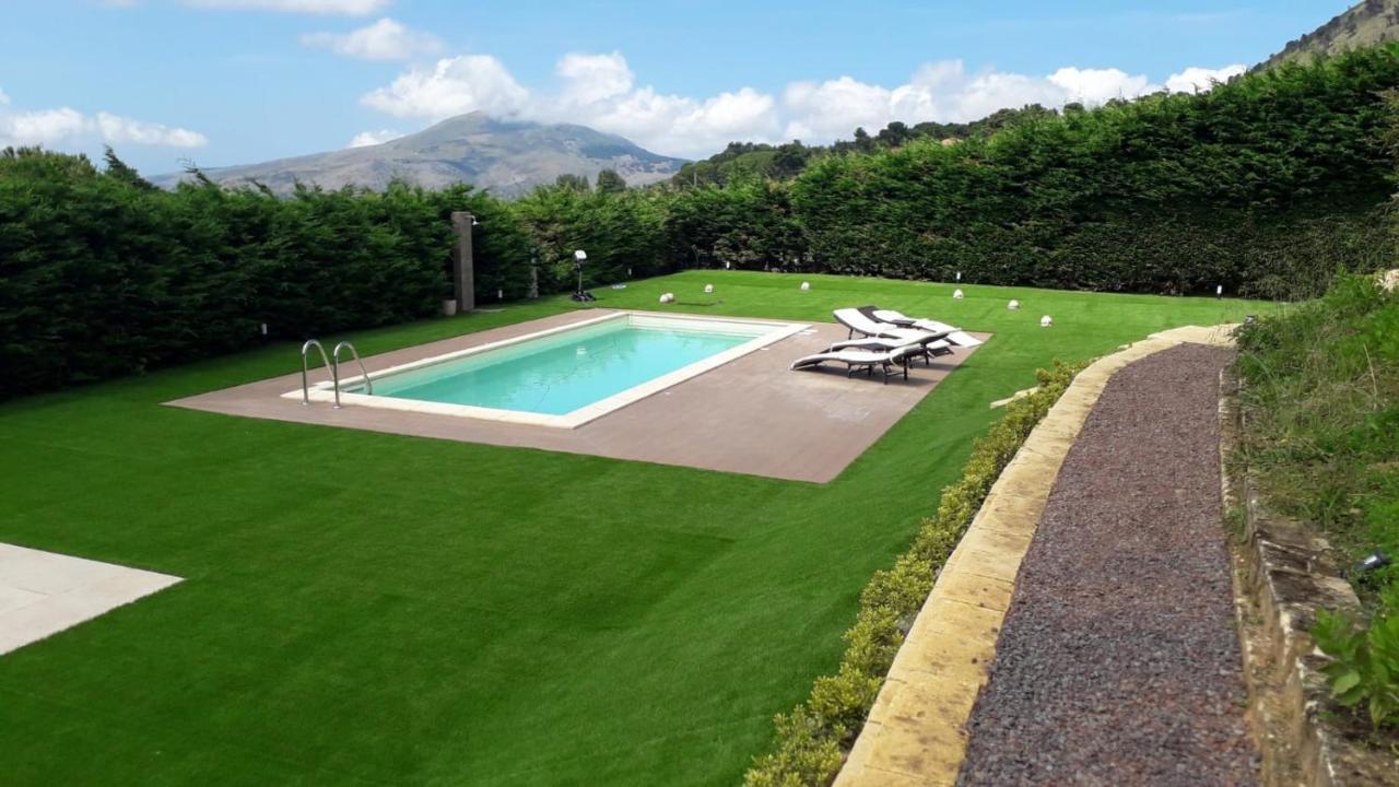 Villa Siciliana Con Piscina E Vista Panoramica Sul Mare Borgetto Zewnętrze zdjęcie