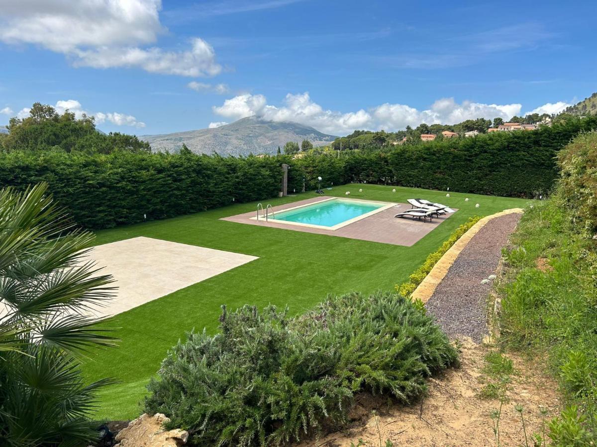 Villa Siciliana Con Piscina E Vista Panoramica Sul Mare Borgetto Zewnętrze zdjęcie