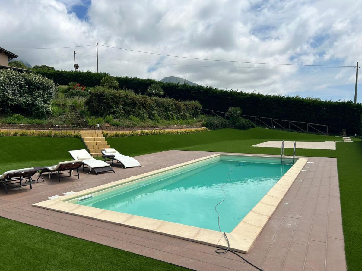 Villa Siciliana Con Piscina E Vista Panoramica Sul Mare Borgetto Zewnętrze zdjęcie