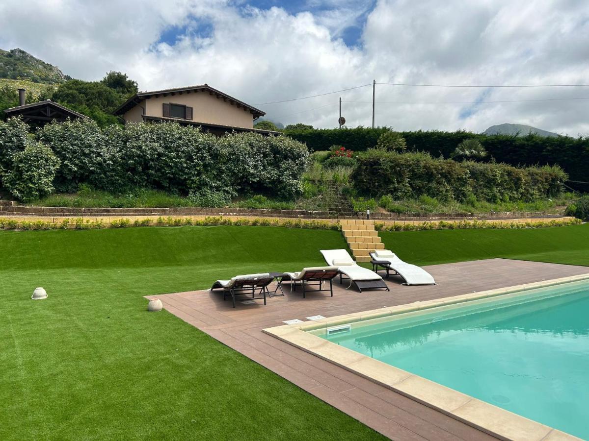 Villa Siciliana Con Piscina E Vista Panoramica Sul Mare Borgetto Zewnętrze zdjęcie