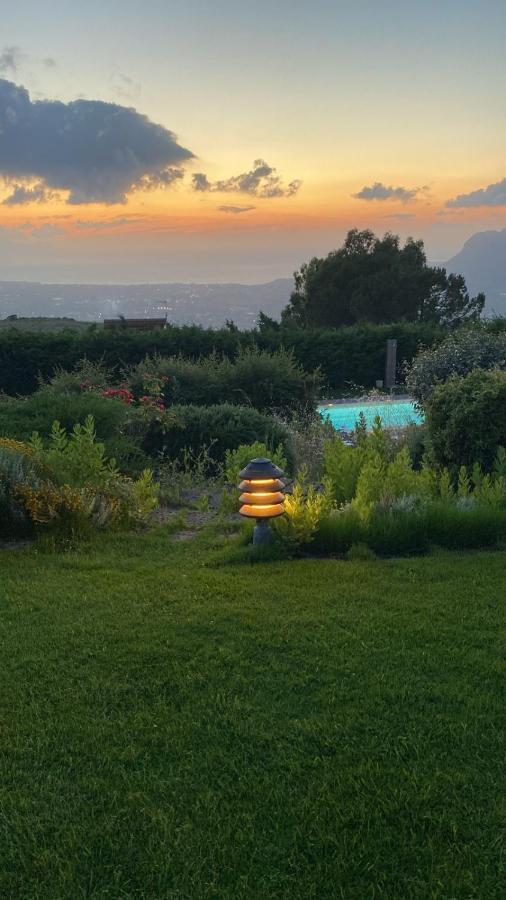 Villa Siciliana Con Piscina E Vista Panoramica Sul Mare Borgetto Zewnętrze zdjęcie