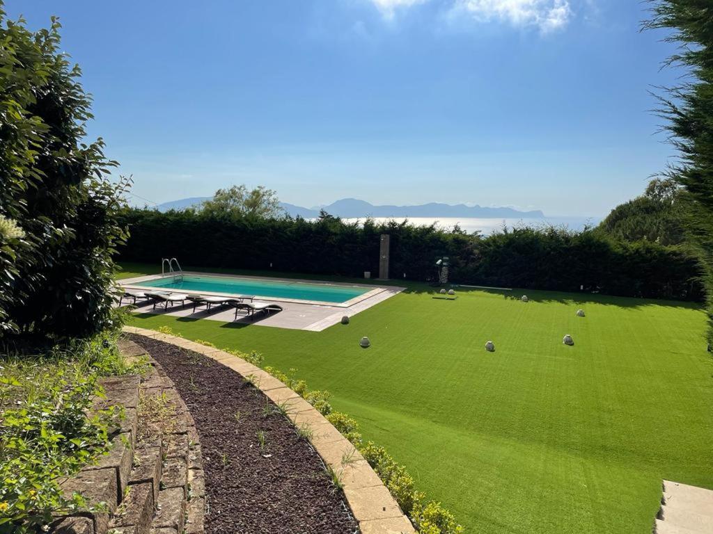 Villa Siciliana Con Piscina E Vista Panoramica Sul Mare Borgetto Zewnętrze zdjęcie